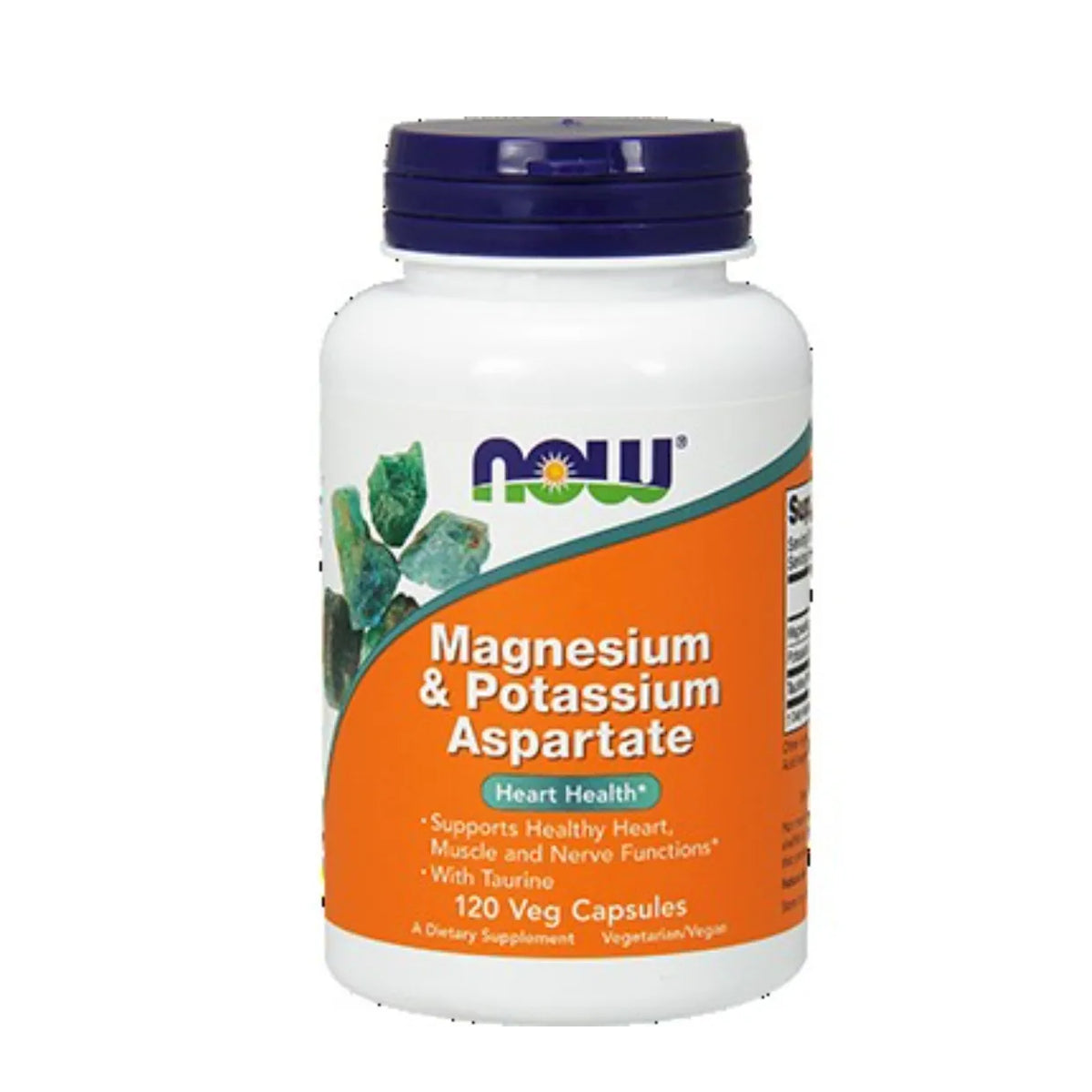 Now Foods Magnesium & Potassium Aspartate 120 Veg Capsules