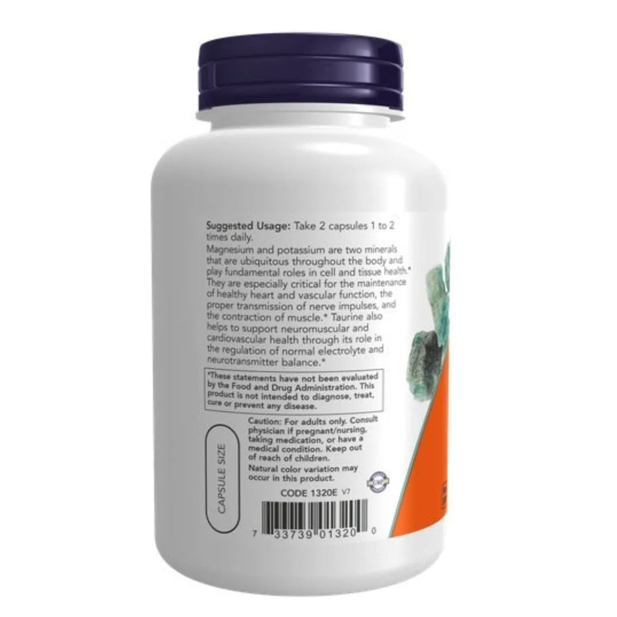 Now Foods Magnesium & Potassium Aspartate 120 Veg Capsules